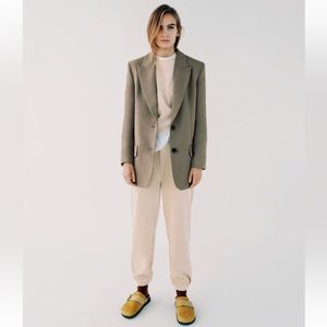 Zara NWT Fine Waled Corduroy Joggers size M